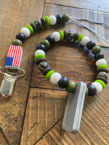 American Camo Pacifier and Teething Set TC47