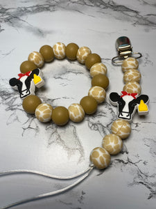 Brown Daisy Teething Set