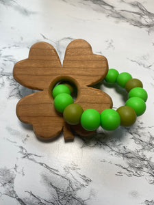 4 Leaf Clover Teething Ring