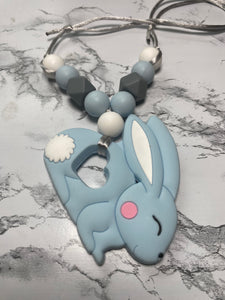 Blue Bunny Sensory Necklace