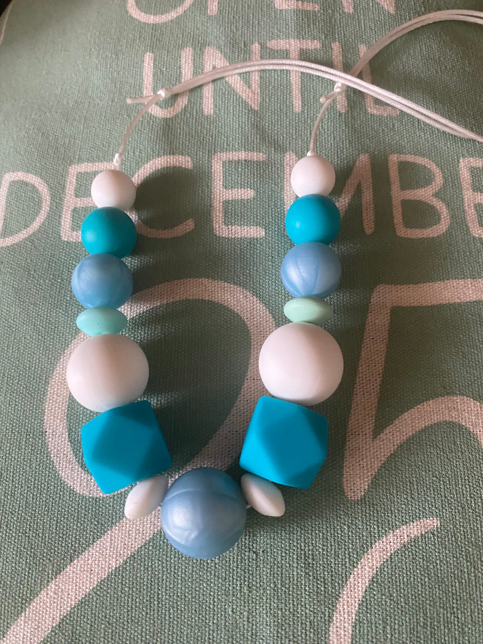 Blue Silicone Necklace