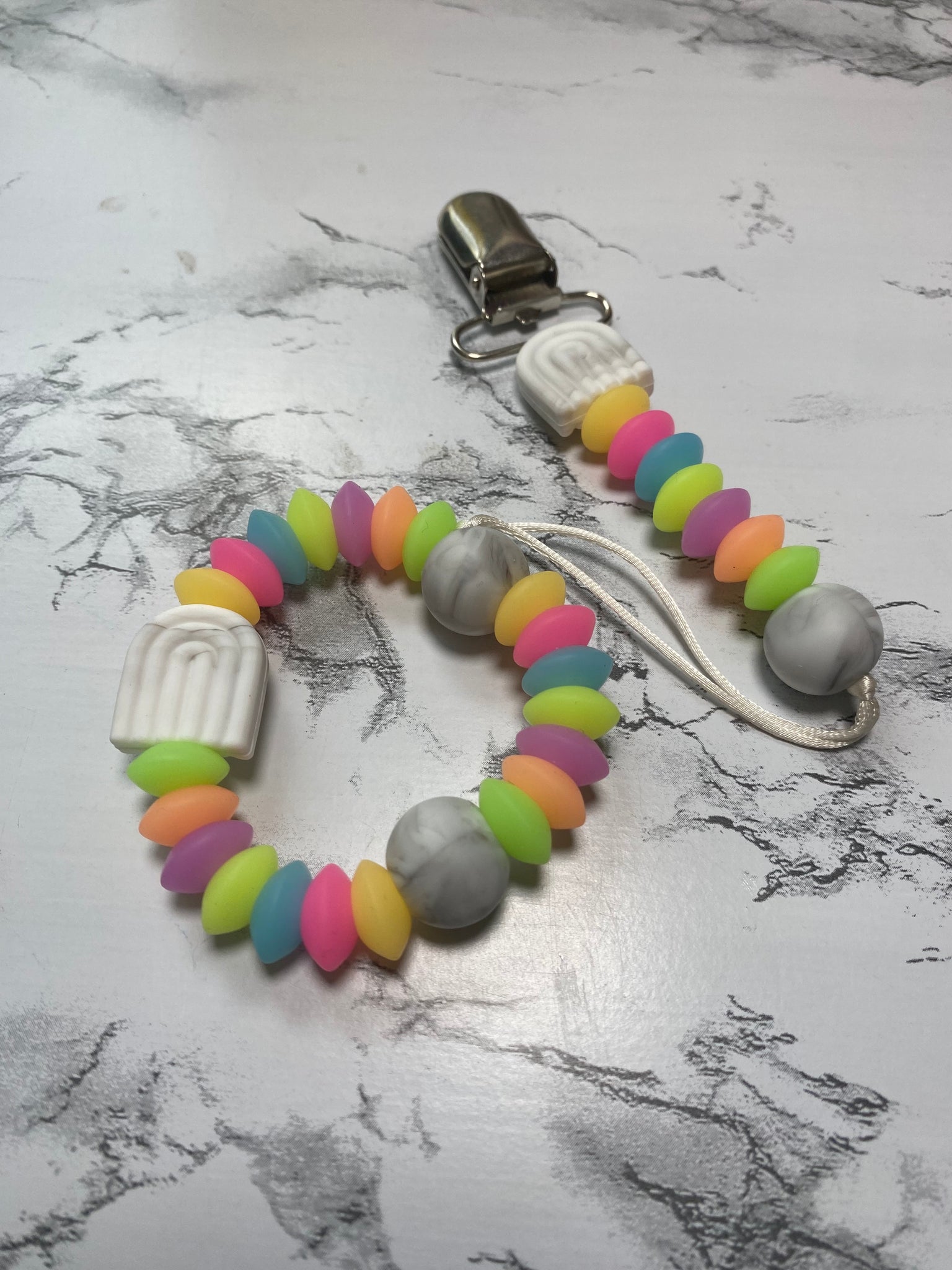 Marble Rainbow Teething Set