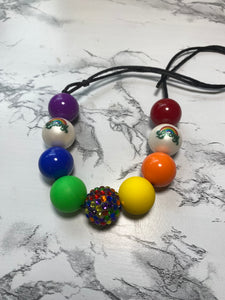 Rainbow Bubble Gum Necklace