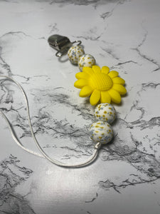 Big Daisy Pacifier Clip