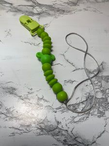 Green Mouse Pacifier Clip