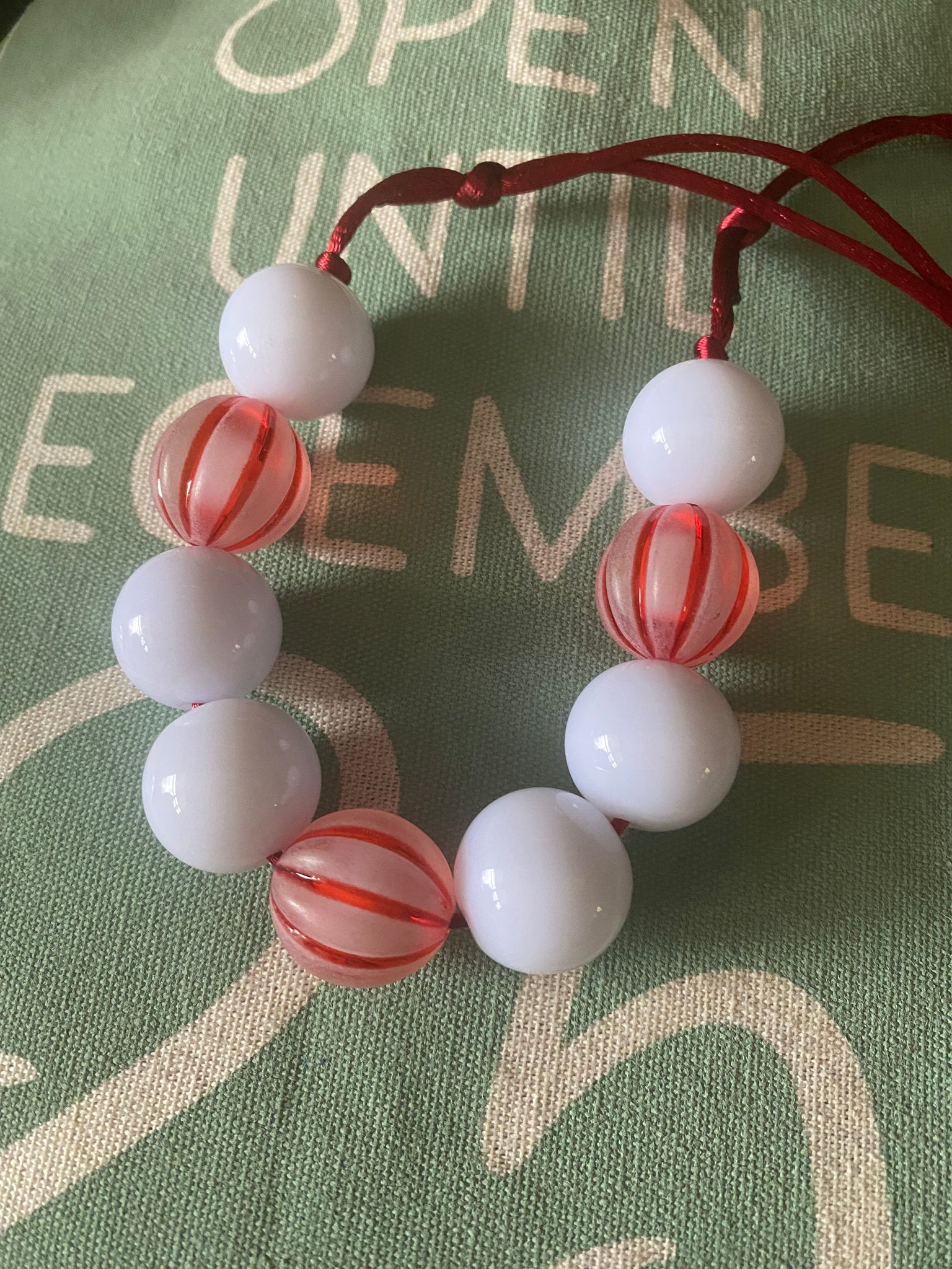 Peppermint Bubble Gum Necklace