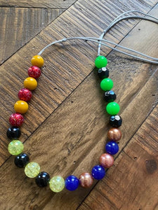 Small Beaded 4 House Necklace