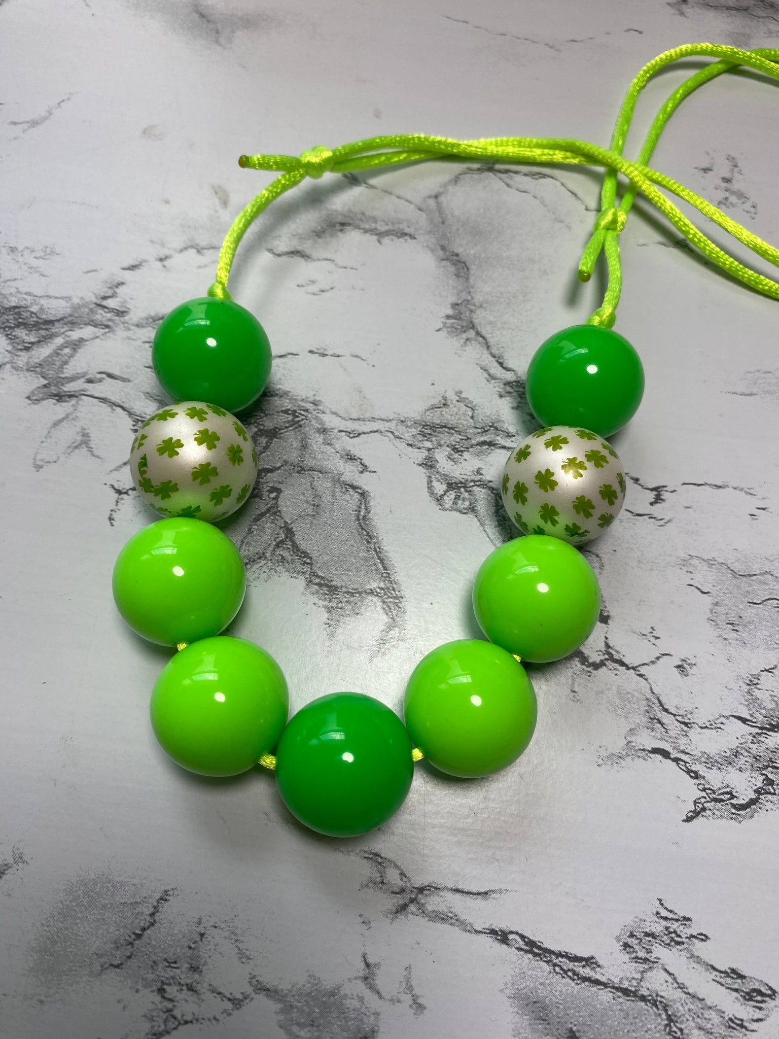 4 Leaf Clover Bubble Gum Necklace